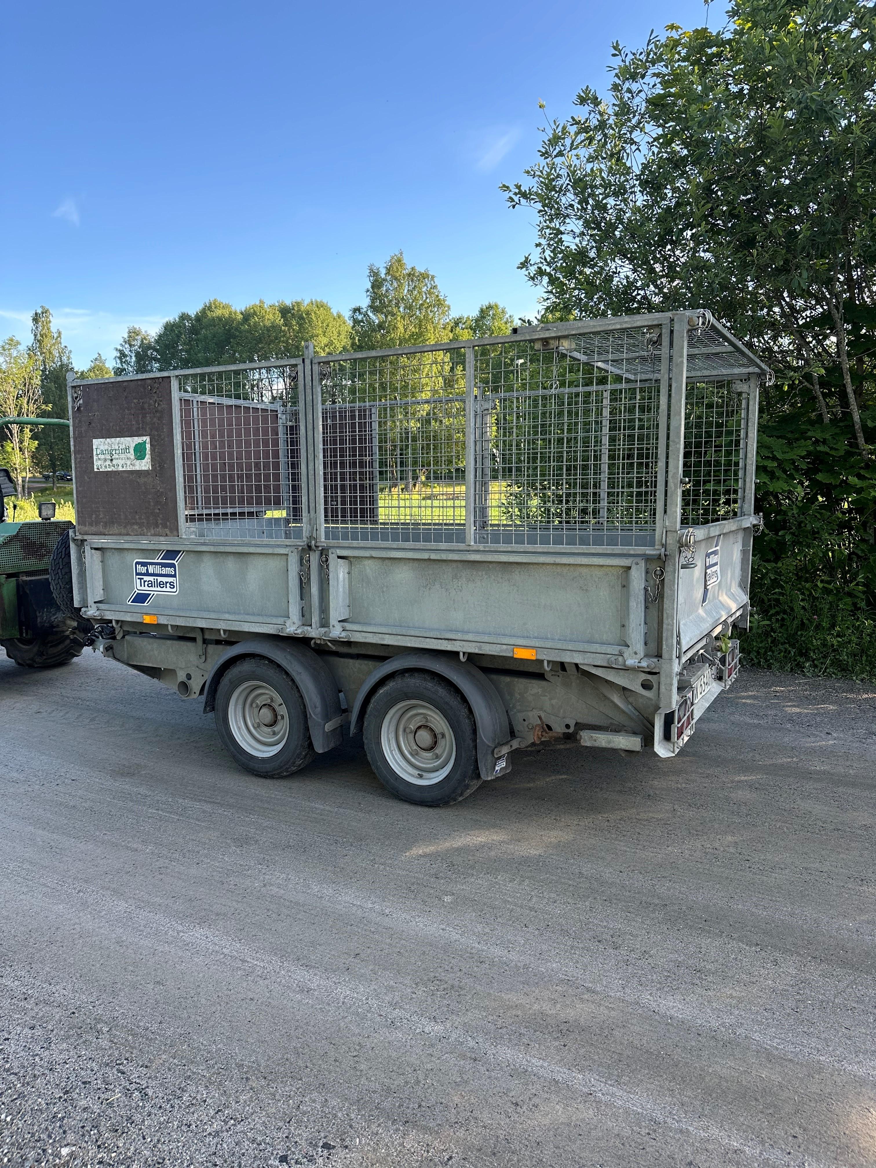Ifor Williams tipphenger til leie på Nesodden 
